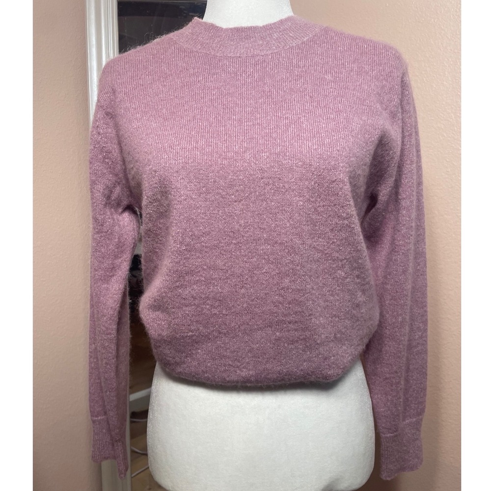 Vince‎ Alpaca Mohair Merino Wool Crewneck Sweater Mauve Purple XS